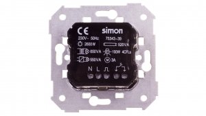 Simon 82 Łącznik z czujnikiem ruchu 2600W biały 75343-39