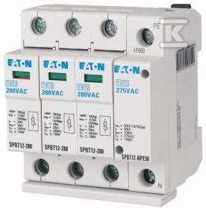 Ogranicznik przepięć typ 1+2 (B+C) SPBT12-280-3+NPE50 184750