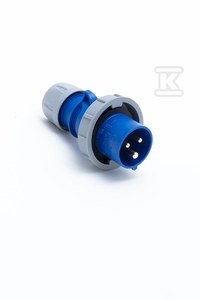 Wtyczka przenośna Shark 32A 230V 2P+Z IP67