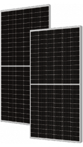 Moduł fotowoltaiczny Panel PV 600Wp Das Solar DAS-DH144ND-600_SF, dwustronny, N-type, srebrna rama