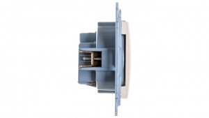 Simon 10 Gniazdo pojedyncze z/u kremowe 16A 250V IP20 CGZ1.01/41
