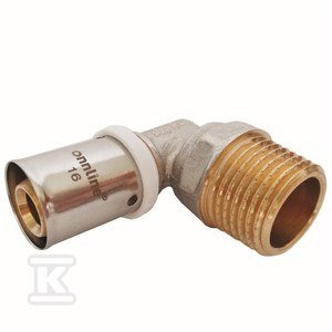 KOLANO 90ST ZAPRASOWYWANE GZ 20MM X 1/2