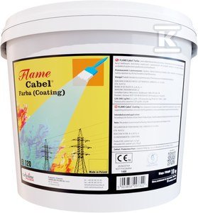 Farba ogniochronna Flame Cabel FARBA, opakowanie handlowe 10kg FC-0005
