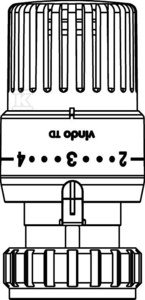 Termostat vindo TD, 7-28 C, 0* 1-5, z czujnikiem cieczowym 1013076