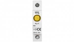 Lampka modułowa 1-fazowa żółta LED KLI-Y 230V AC 23322