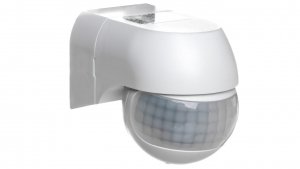 Czujnik ruchu PIR 180st. IP44 800W mini biały OR-CR-242