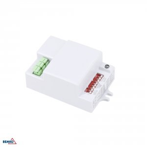 CZUJNIK MIKROFALOWY 500W 360* IP20 PROSTOKĄTNY BIAŁY DIP-SWITCH