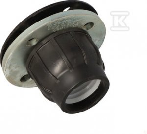 Kryza zaciskowa PP 63x2 DN50,PN10/PN16 z kołnierzem, do rur PE, kolor czarny