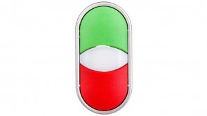 Przycisk sterowniczy podwójny 22mm czerwony/zielony 2Z 2R z samopowrotem SP22-2KL-22Z/C