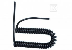 Przewód spiralny 05VVH8-F 3x1mm2 - 5m - czarny