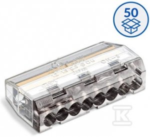 Szybkozłączka wtykowa SCP8 transparentny/fioletowy 88000007S