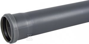 Rura PP-HT 75x1.9x500 sanitarna, do kanalizacji wewnętrznej, kolor popiel