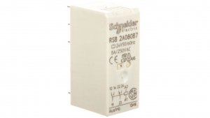 Przekaźnik interfejsowy 2P 24V AC AgNi RSB2A080B7