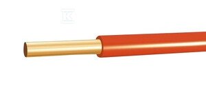 Przewód instalacyjny H05V-U (DY) 1x2,5 czerwony G-105452