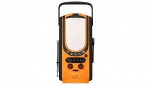 EXTRALINK RADIO AWARYJNE SOLARNE Z KORBKĄ DYNAMO POWERBANK 6000MAH Z LATARKĄ SOS EX.31254