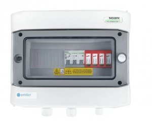 EM-212_AC Rozdzielnica przył. AC hermetyczna IP65 EMITER z ogranicznikiem przepięć AC Dehn typ 2, 50A 3-F