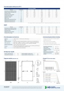 HYUNDAI HiT-H500LF-FB(ZB) Moduł w technologii Premium N-Type HJT (Heterojunction) (full-black)