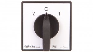 Łącznik krzywkowy 2-0-1 3P 25A IP65 Łuk E25-72 sieć-agregat 952571