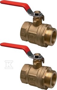 Uponor Magna zestaw zaworów kulowych 2x G 1 1/2 1030135