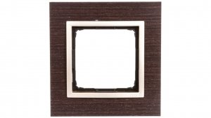 Simon 54 Nature Ramka pojedyncza drewno ZŁOTE WENGE DRN1/85
