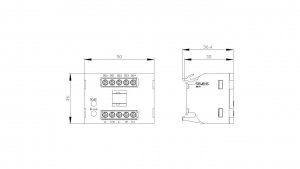 Moduł elektroniczny IO-link do przełącznika z kluczem RFID 5 programowanych wyjść cyfrowych 24V DC SIRIUS ACT 3SU1400-1GD10-1AA0