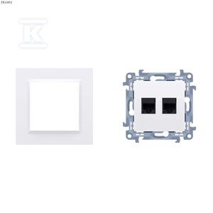 Gniazdo komputerowe podwójne RJ45 DLG952