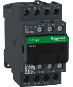 TeSys Deca Stycznik mocy 25A AC1 4P 24V DC 1Z 1R LC1DT25BD