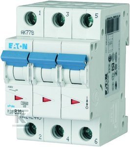 Wyłącznik nadprądowy 3-biegunowy PLSM-C20/3-MW 242475