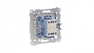 Simon 54 Przycisk żaluzjowy z blokadą elektryczną, szybkozłącza, złoty mat DZP1.01/44