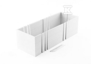 Nośnik uniwersalny Stabilsound Plus 160-200x80x61 cm z podcięciem na stopy/Led do wanien prostokątnych
