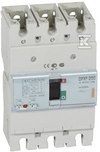 Wyłacznik mocy z wyzwalaczem termiczno-magnetycznym DPX3 250 3P 250A 25KA 420209