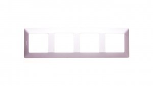 VALENA LIFE Ramka poczwórna aluminium 754134