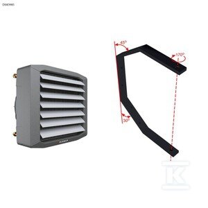 Nagrzewnica wodna LEO L2 w zestawie z konsolą montażową LEO L DMO985