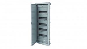 Rozdzielnica modułowa 5x12 podtynkowa z metalowymi drzwiami IP40 N+PE C.1560
