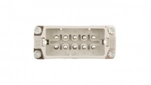 Wkład złącza 10P PE męski 16A 250V EPIC H-A 10 SS 10440100