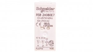 Przekaźnik miniaturowy 2P 8A 48V AC AgNi RSB2A080E7