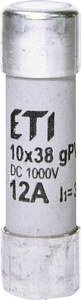 Wkładka cylindryczna PV topikowa CH10x38 gPV 12A/1000V DC 002625077 ETI