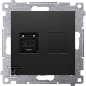 GN.KOMP.RJ45 KAT6 PRZES.CZARNY SIMON54