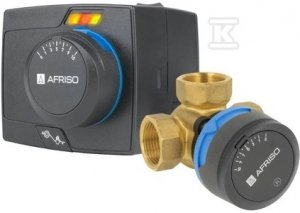Zestaw regulacyjny ProClick: 3-drogowy obrotowy zawór mieszający ARV 382 Vario ProClick, DN20, Rp3/4 , Kvs 3,5 - 9 m3/h + siłownik elektryczny ARM 343 ProClick 1338254