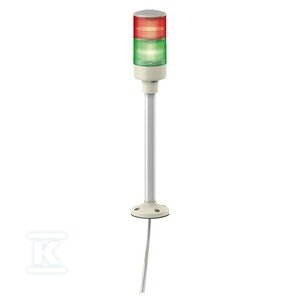 Kolumna świetlna, Harmony XVG, 60 mm, czerwony zielony, światło stałe, montaż na rurze aluminiowej i płyta mocująca, IP53, 24V AC/DC XVGB2H