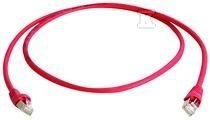 Kabel krosujący PATCH CORD 2xRJ45 S/FTP dł.6m kat.6A czerwony TG