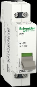 Rozłącznik izolacyjny iSW-20-2 20A 2-biegunowy A9S60220