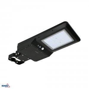 SOLARNA OPRAWA ULICZNA LED SOLGER 40W 6000LM 3000/4000/6000K IP65 CZARNA CZ. PIR