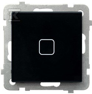 Łącznik dotykowy schodowy/krzyżowy z podświetleniem, czarne szkło SONATA TOUCH o numerze katalogowym ŁPD-25RS/M/32