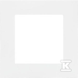 Łącznik krzyżowy bez piktogramu (moduł) 10 AX, 250 V~, szybkozłącza: Biały mat, SIMON55 + Ramka 1-krotna LINE: Biały mat, SIMON55 DMR825