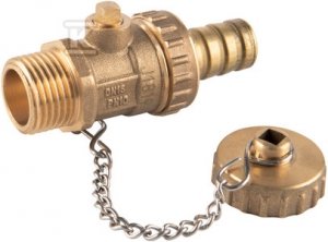 Kurek kulowy spustowy, wkrętny, 1/2 , F-Comfort ZSN1