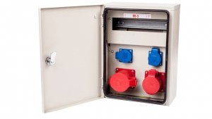 Rozdzielnica budowlana 11 modułów 16A/5P   32A/5P   2 X 2P Z 230V IP54 RB-3