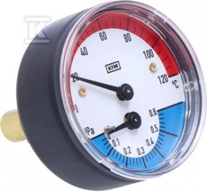 TERMOMANOMETR WP63T R1/2 0,6MPA/120ST.C