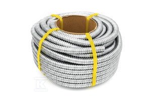 Wąż stalowy ocynkowany (PESZEL) WSO DN50 (48,4mm/54mm), krążek 30mb + dławnica M50x1,5 dla węża stalowego DN50 (48,4mm/54mm) IP54 DLH158