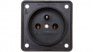 Integro Flow Gniazdo pojedyncze z/u 16A 250V antracyt 961852505